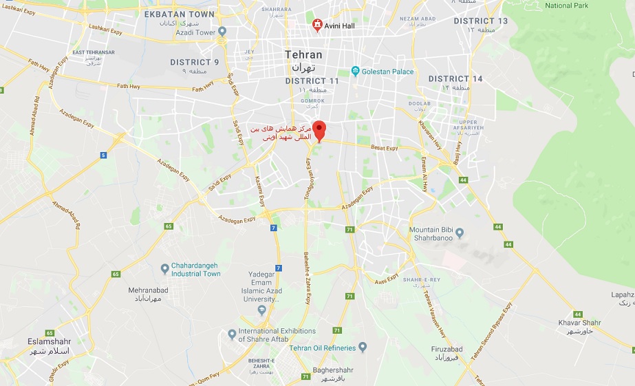 کروکی مرکز شهید آوینی فرهنگسرای بهمن