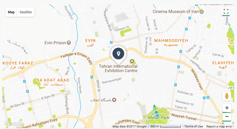 کروکی نمایشگاه بین المللی تهران